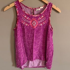 Girls Roxy hi:lo tank top